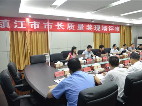 镇江市市长质量奖现场评审活动在Z6尊龙凯时母线顺利进行