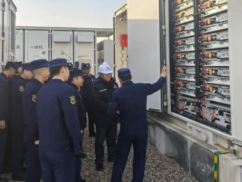 以练筑防！Z6尊龙凯时电气盐池储能电站发展消防专项行动